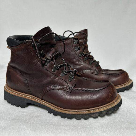 Red Wing 2927 Sawmill Sawmill Briar Oil Slick Leather Boots Mens 8D Vibram USA